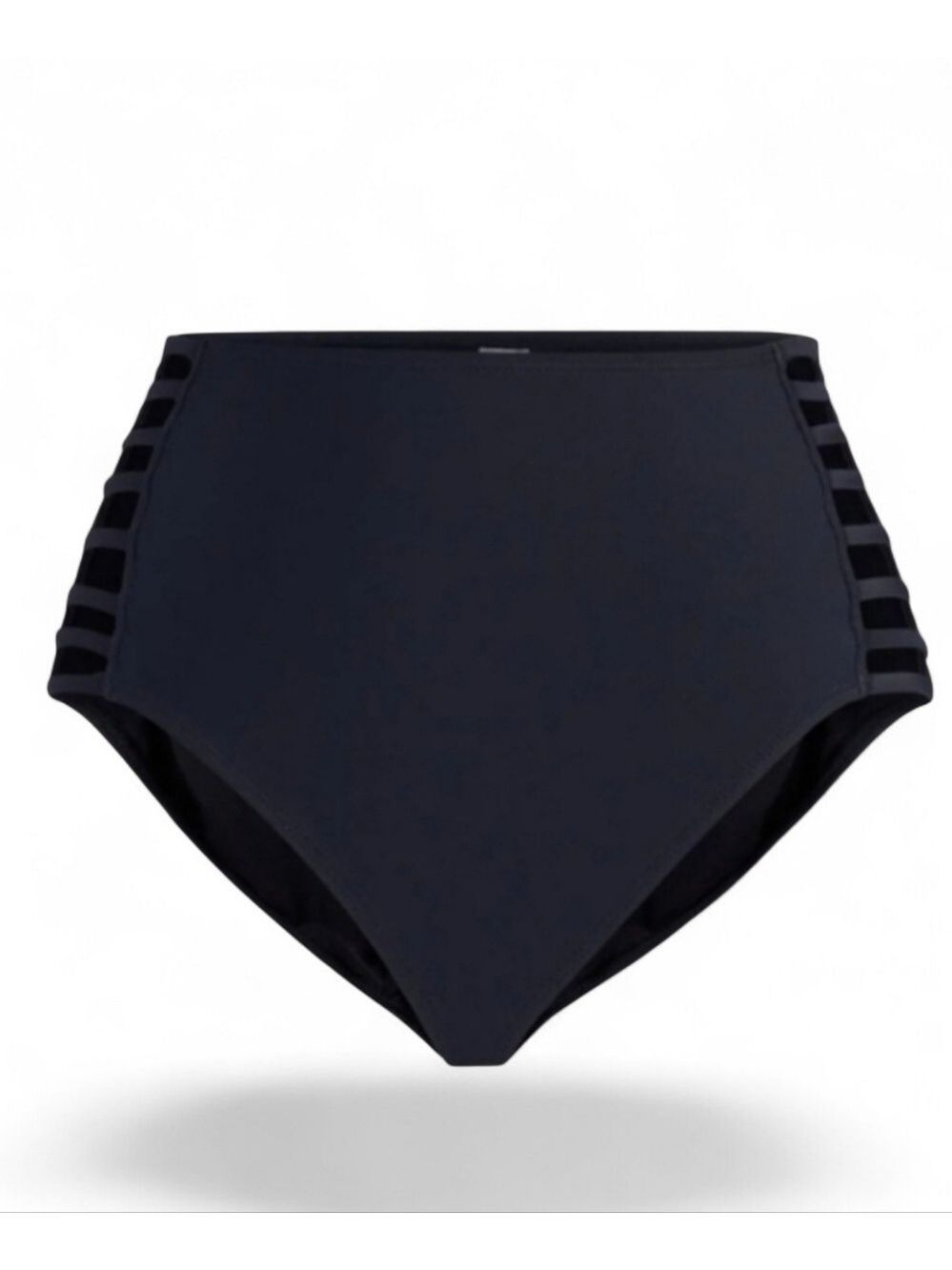 New York & Company Black High Waisted Cutout Bikini Bottom L NWT